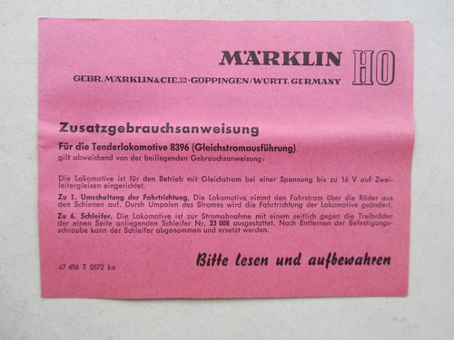 Märklin 8396 alte - 8396,